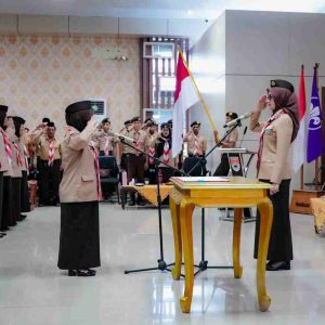 Ketua Kwartir Daerah (Kwarda) Gerakan Pramuka Lampung Jihan Nurlela Lantik Elfianah sebagai Ketua Mabicab Gerakan Pramuka Kabupaten Mesuji masa bakti 2025–2030